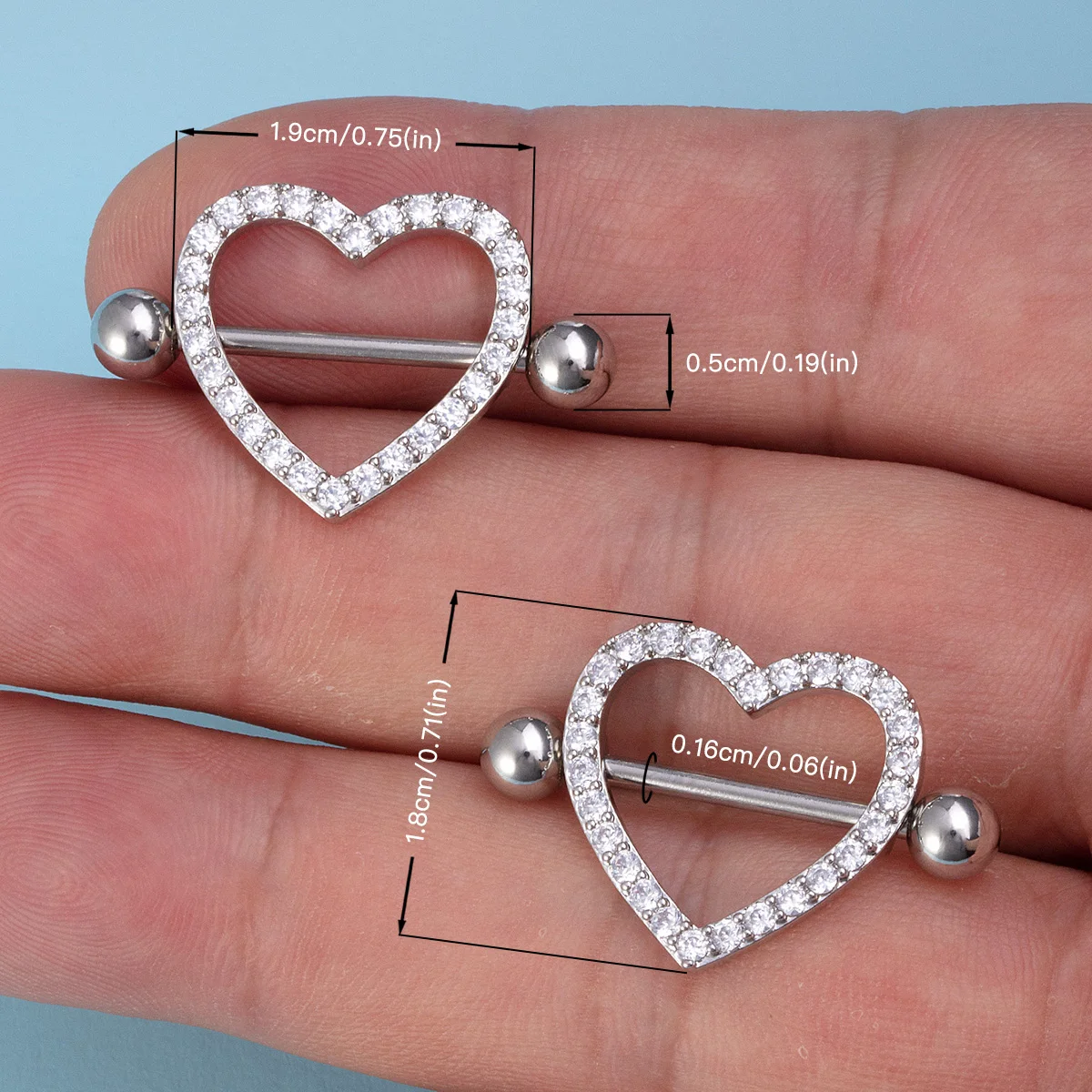 Heart Nipple Barbell: Stylish and Unique Piercing Jewelry for All Lovers