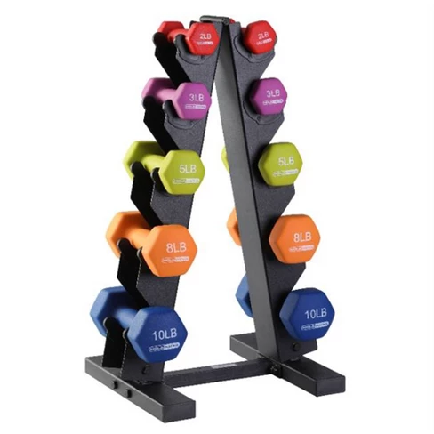 Complete Dumbbell Set with Sturdy Rack for Home Workouts & Strength Training